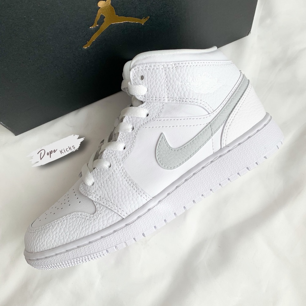 Light Gray Air Jordan 1 Mids